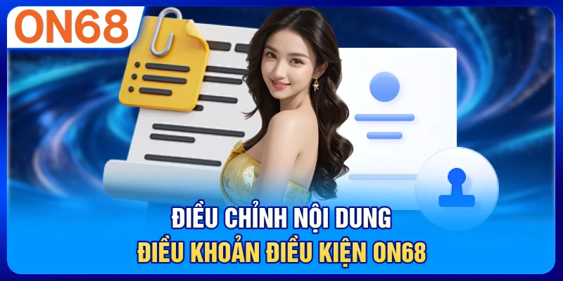 Điều Chỉnh Nội Dung Điều Khoản Điều Kiện ON68